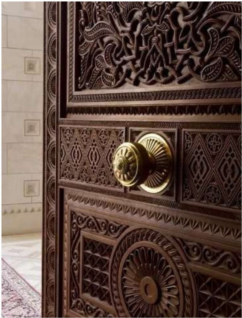 VAVA Woods floral carved entrance door