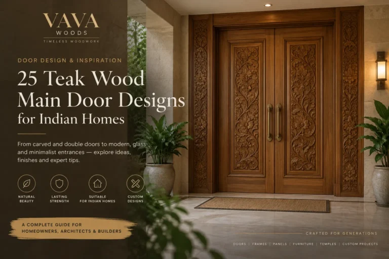 25 Teak Wood Main Door Designs for Indian Homes (2026 Guide)