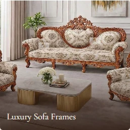 hand carved solid wood sofa frames manufacturer India