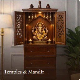 custom wooden mandir manufacturer India pooja temple for home VAVA Woods